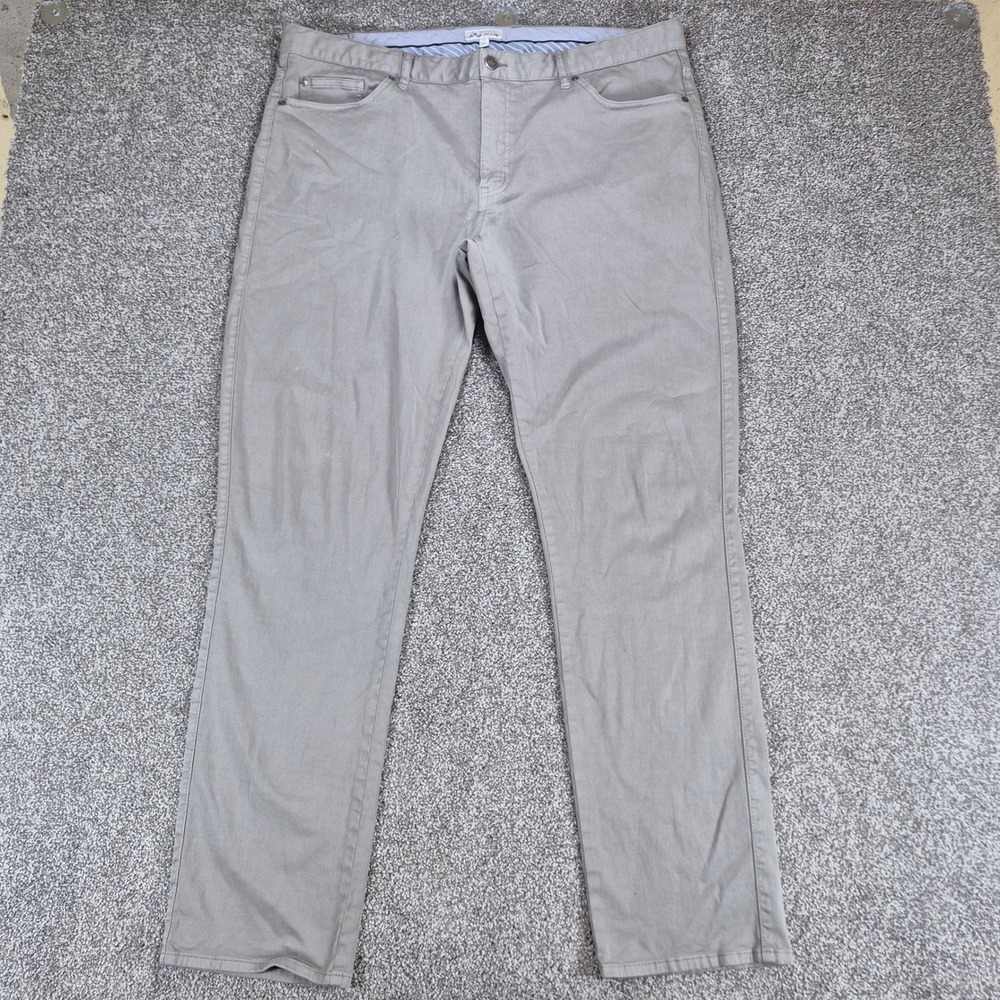 Peter‎ Millar Ultimate Sateen 5-Pocket Pant Mens 40x32 Gray Stretch Golf